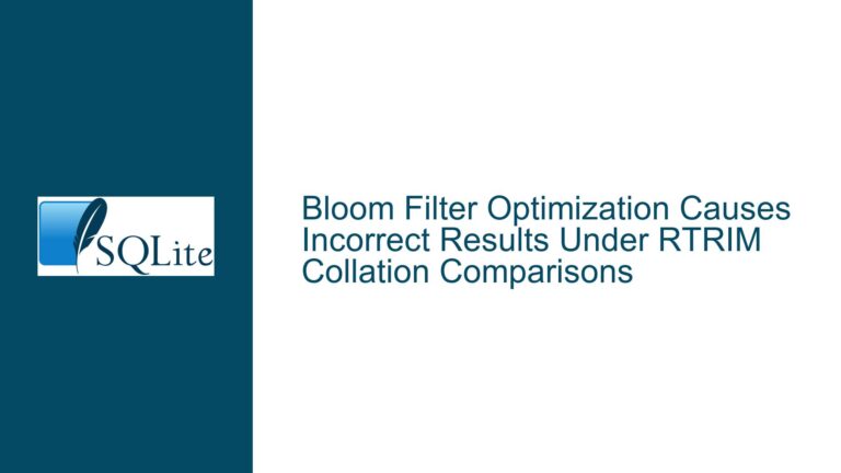 Bloom Filter Optimization Causes Incorrect Results Under RTRIM Collation Comparisons