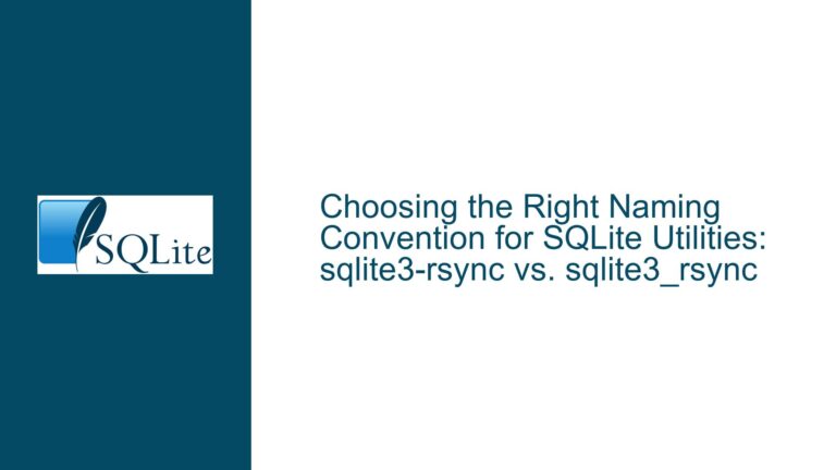 Choosing the Right Naming Convention for SQLite Utilities: sqlite3-rsync vs. sqlite3_rsync