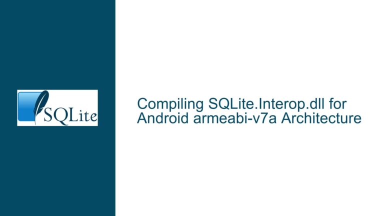 Compiling SQLite.Interop.dll for Android armeabi-v7a Architecture