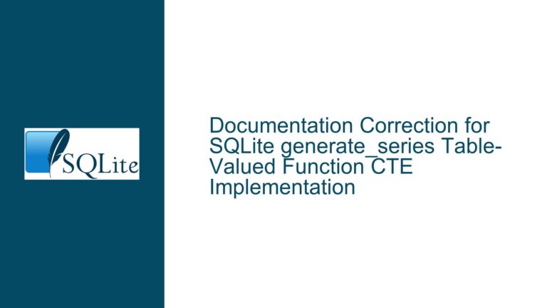 Documentation Correction for SQLite generate_series Table-Valued Function CTE Implementation