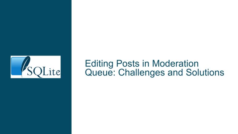 Editing Posts in Moderation Queue: Challenges and Solutions