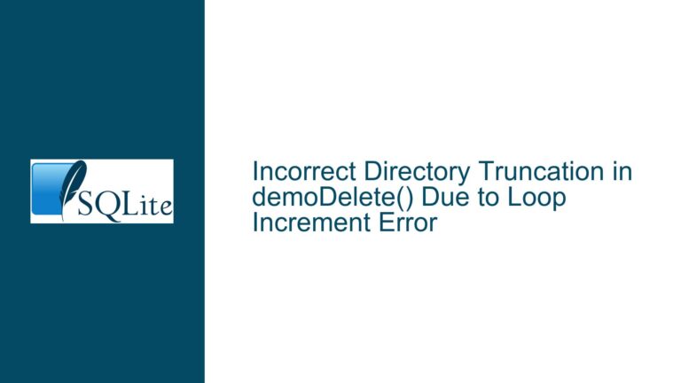 Incorrect Directory Truncation in demoDelete() Due to Loop Increment Error