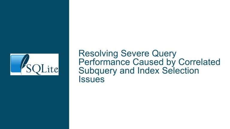 Resolving Severe Query Performance Caused by Correlated Subquery and Index Selection Issues