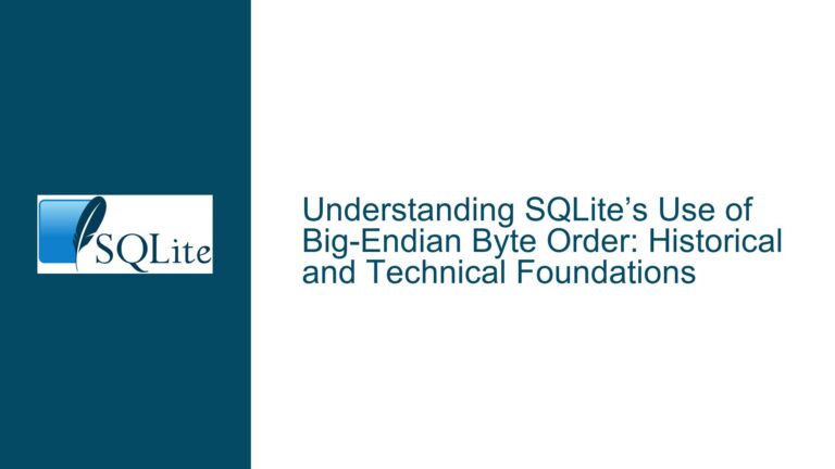 SQLite’s Use of Big-Endian Byte Order: Historical and Technical Foundations
