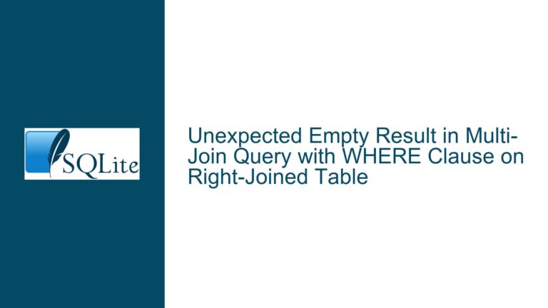 Unexpected Empty Result in Multi-Join Query with WHERE Clause on Right-Joined Table