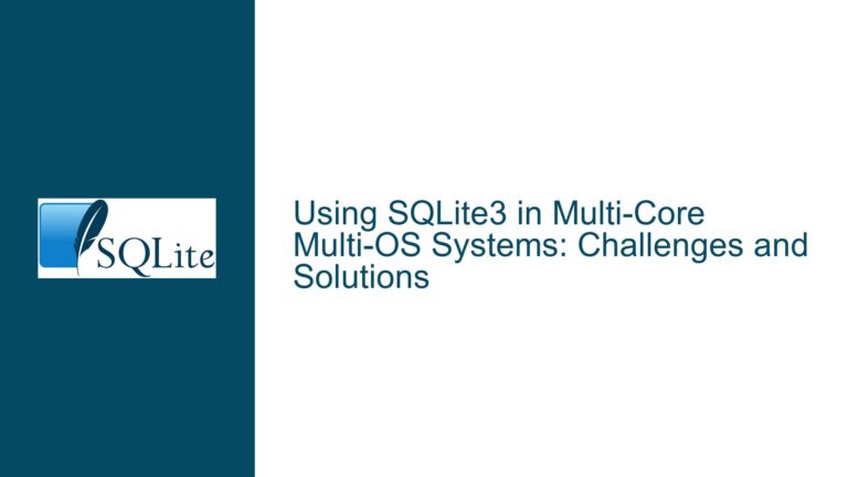Using SQLite3 in Multi-Core Multi-OS Systems: Challenges and Solutions